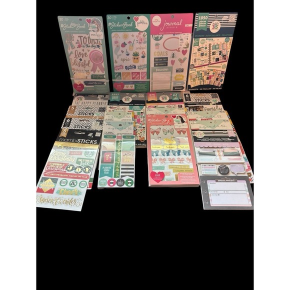 Happy Planner Other - Lot Of 18 Sticker Books The Happy Planner Create 365, Paper Studio, Mambi Ect 95